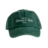 Wine & Cats Cap in Green
