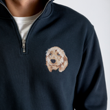 Men’s Custom Embroidered Half Zip
