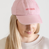 Cat Person Cap in Pink