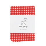 Red Gingham Pet Bandana