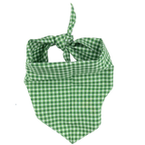 Green Gingham Pet Bandana